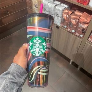 Starbucks Blue Christmas Holiday 24oz Tumbler Cup